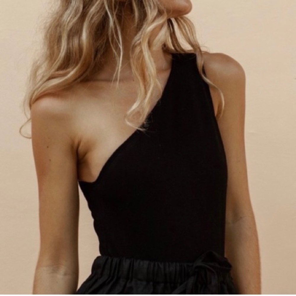 POSSE Philomena one-shoulder bodysuit NWT
